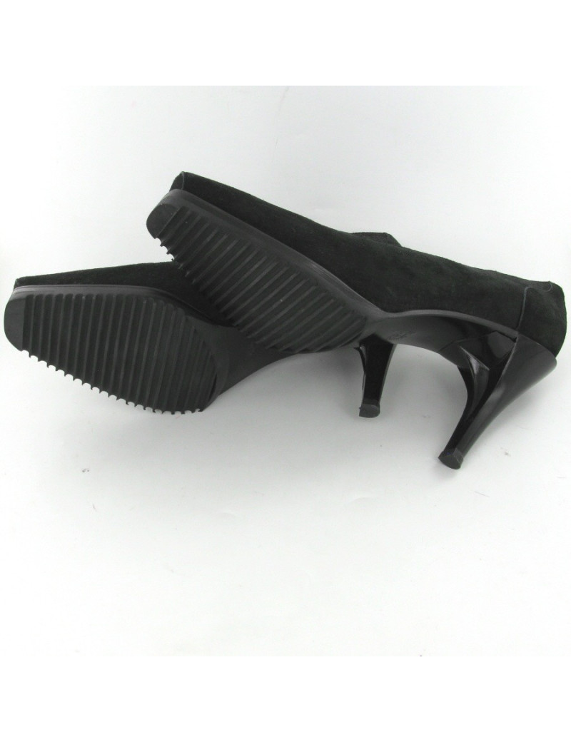 Escarpins en daim noir T39 JEAN PAUL GAUTHIER pour STEPHANE KELIAN
