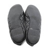 CHANEL black quilted leather t 39 en ballerinas