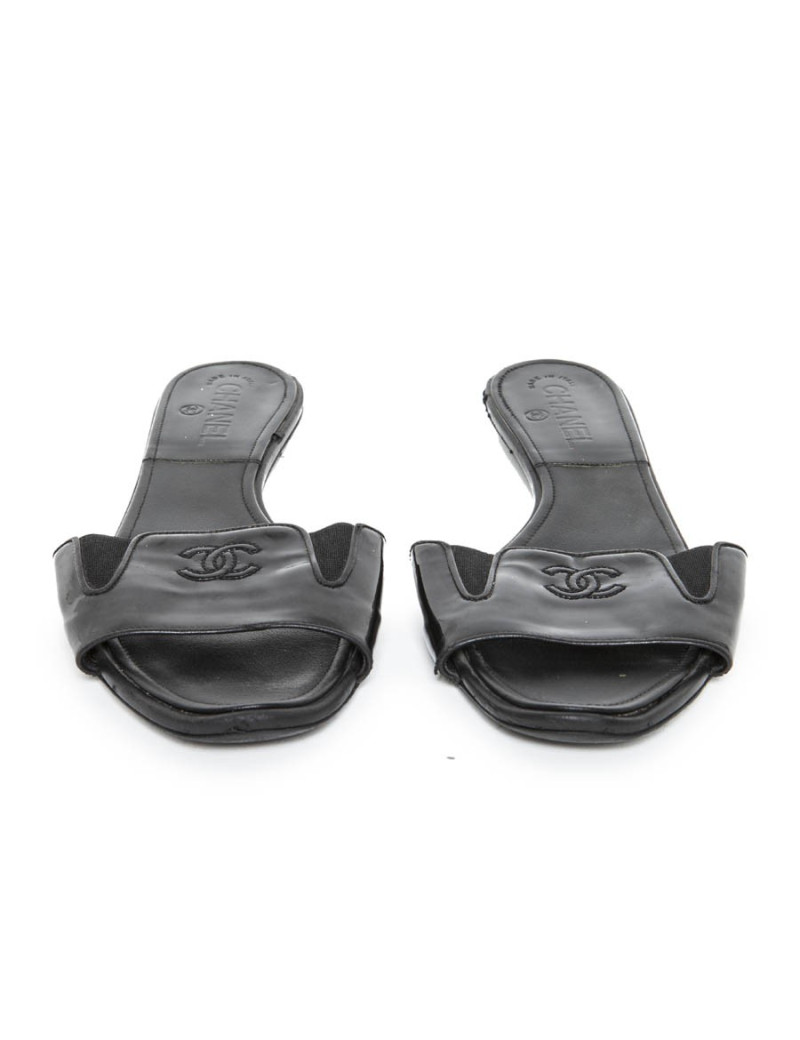 Mules CHANEL black 39.5 en T