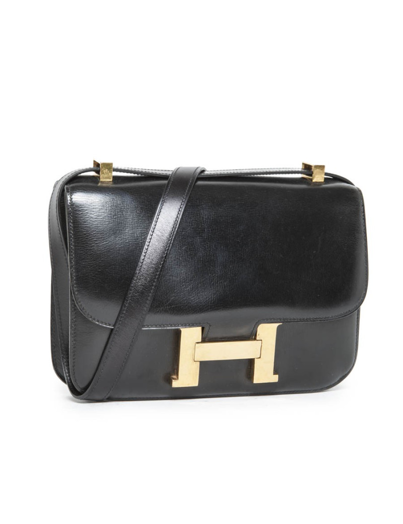Sac Constance HERMES box noir