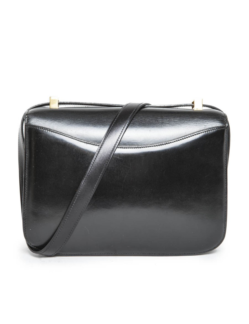 Sac Constance HERMES box noir