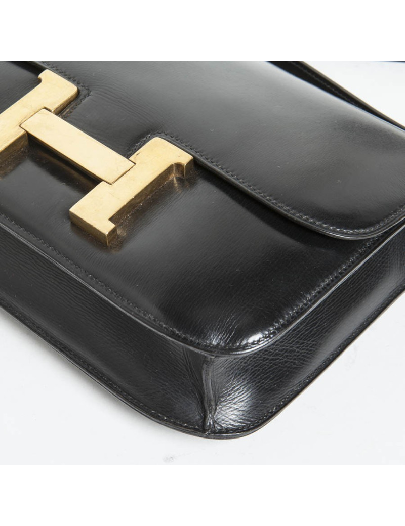 Sac Constance HERMES box noir