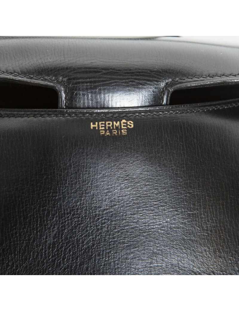 Sac Constance HERMES box noir