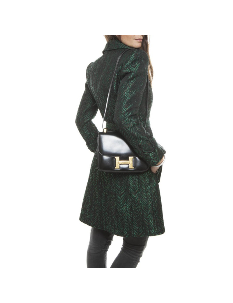 Sac Constance HERMES box noir