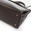 32 vintage box brown leather HERMES Kelly bag
