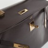 32 vintage box brown leather HERMES Kelly bag
