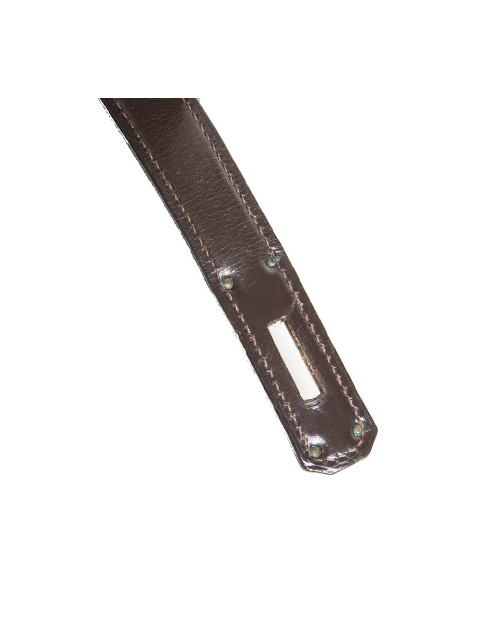 32 vintage box brown leather HERMES Kelly bag