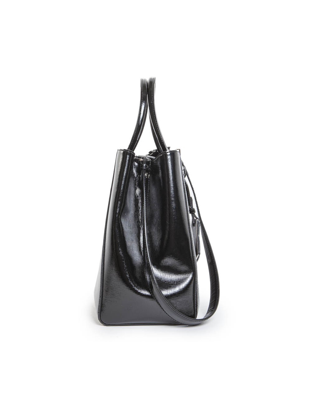 Sac FENDI cuir verni noir