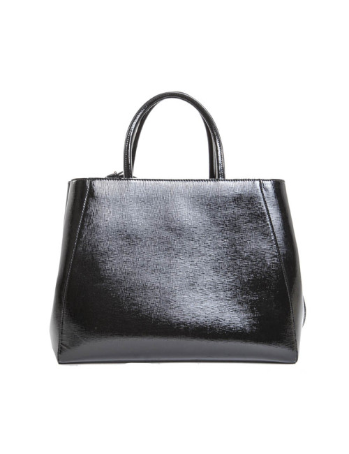 Sac FENDI cuir verni noir