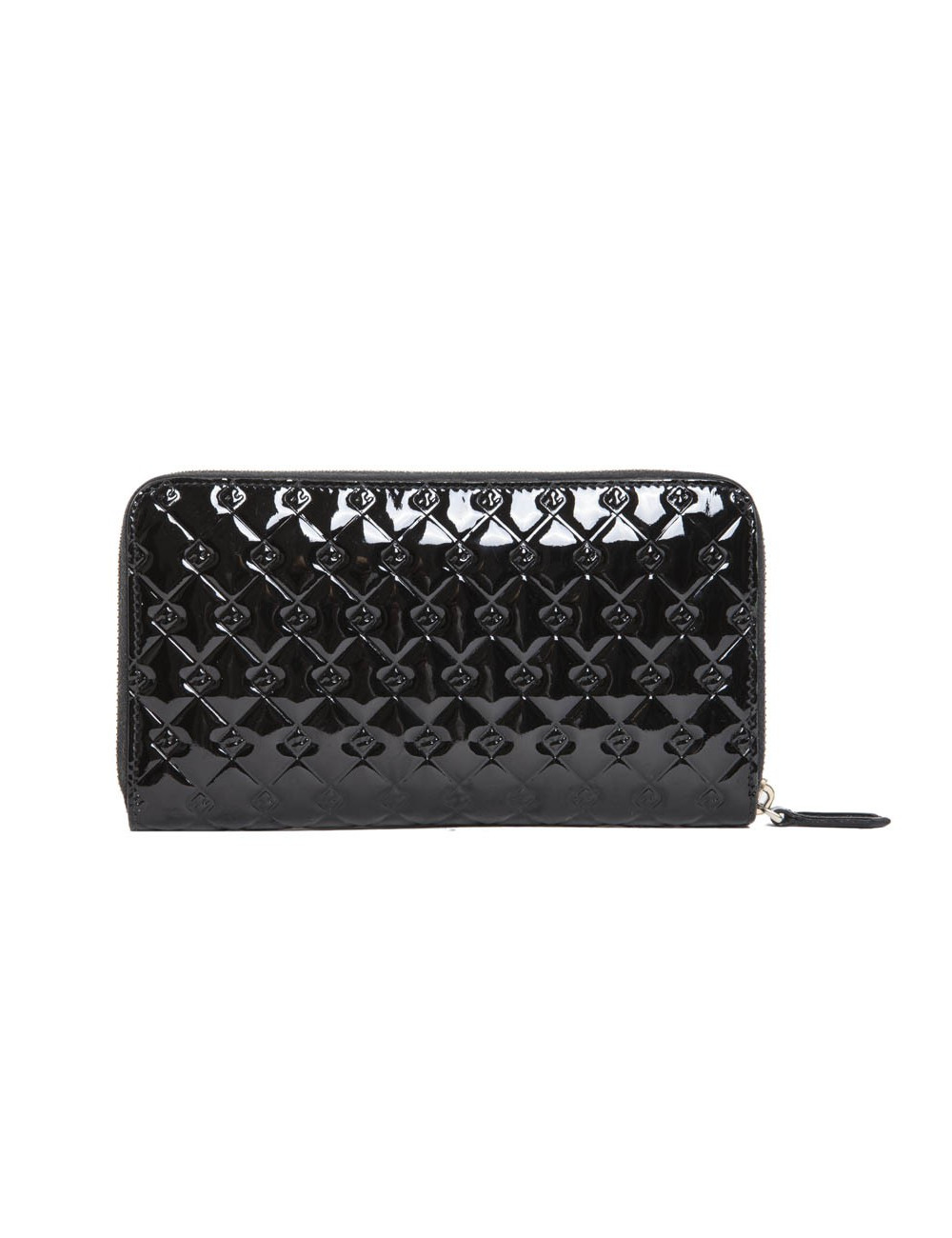 Portefeuille FENDI cuir verni noir