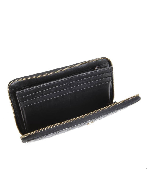 Portefeuille FENDI cuir verni noir