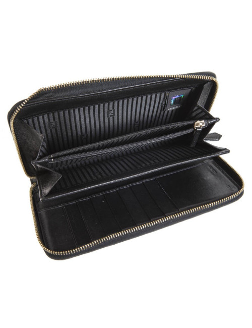 Portefeuille FENDI cuir verni noir