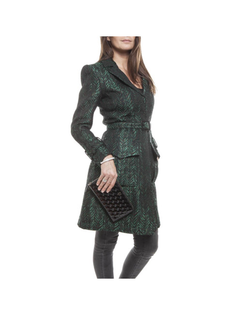 Portefeuille FENDI cuir verni noir