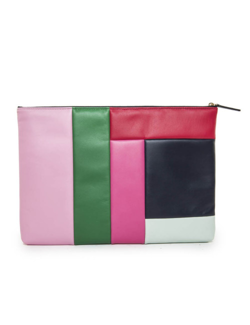 Pochette CHANEL multicolore zippée