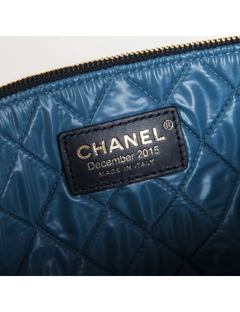 Pochette CHANEL multicolore zippée