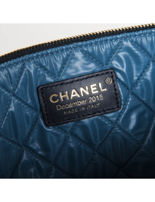 Pochette CHANEL multicolore zippée