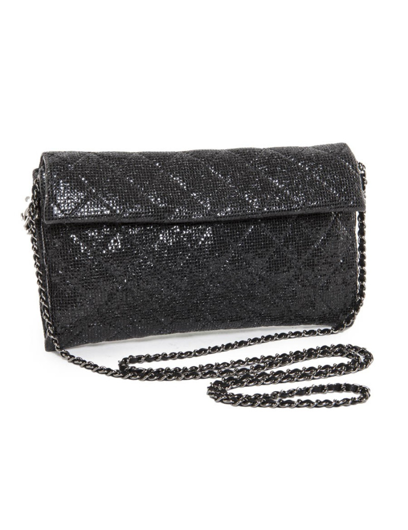 Sac du soir CHANEL en cuir lamé