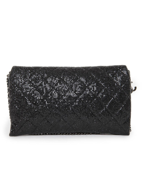 CHANEL evening bag in quilted laminated leather