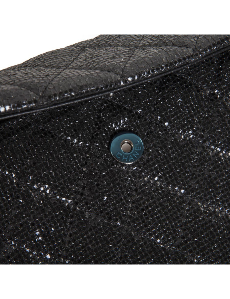 Sac du soir CHANEL en cuir lamé