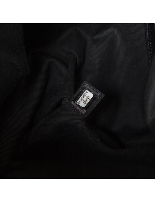 CHANEL black quilted leather tote bag