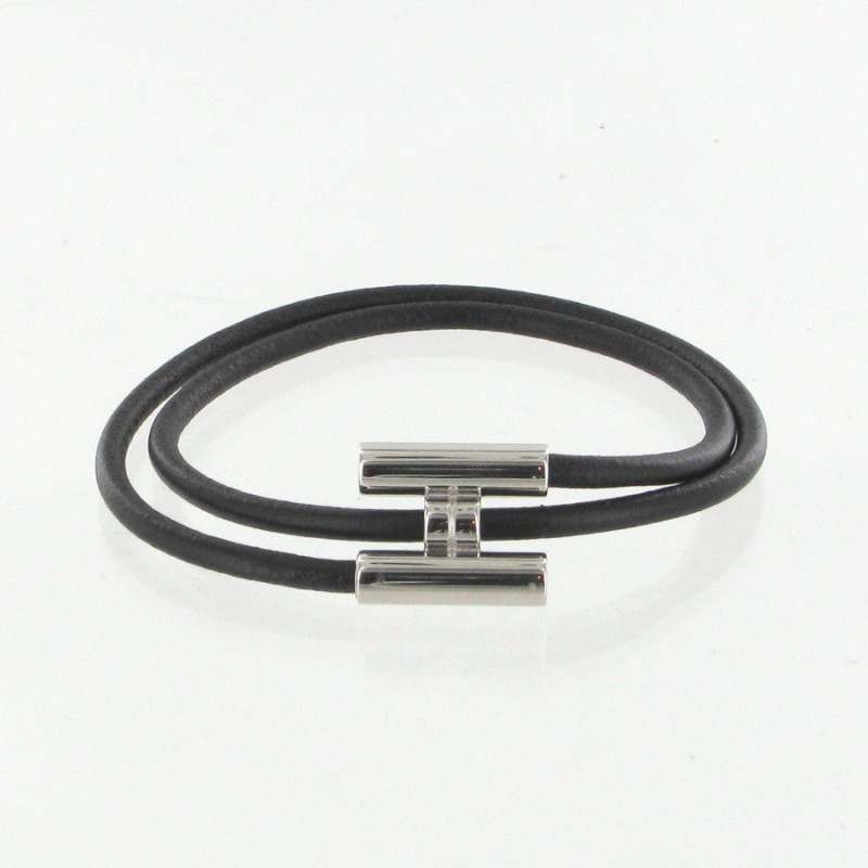 Men's leather and steel bracelet | URSUL PARIS®