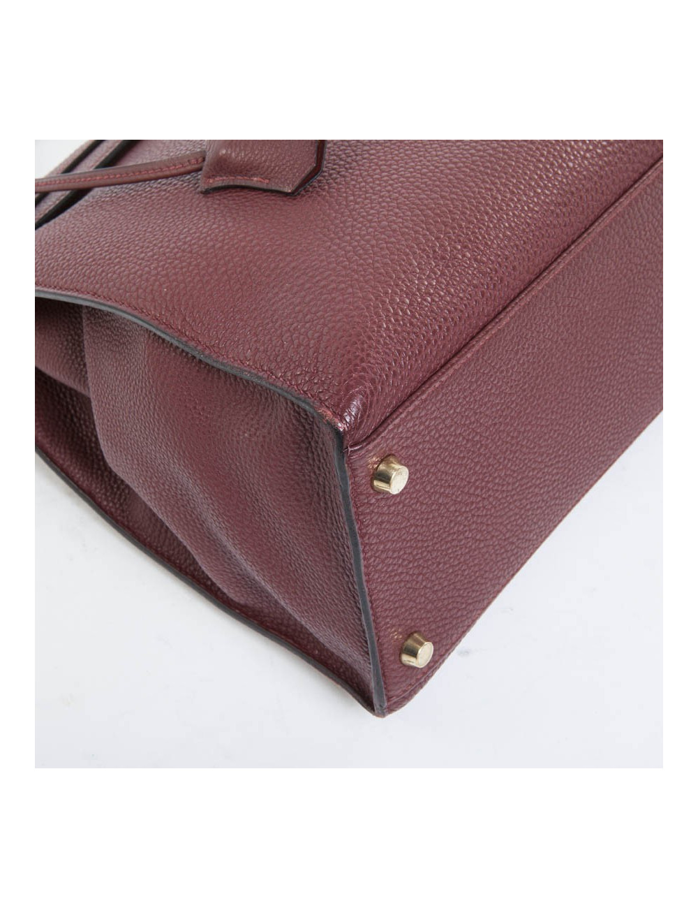 35 red SADDLER H grained leather HERMES Kelly bag