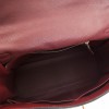 35 red SADDLER H grained leather HERMES Kelly bag