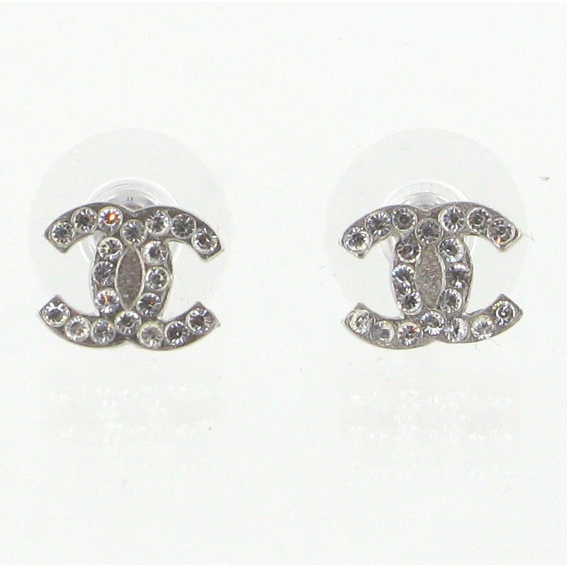 Chanel CC Diamante Logo Earrings Earrings  Designer Exchange  Buy Sell  Exchange