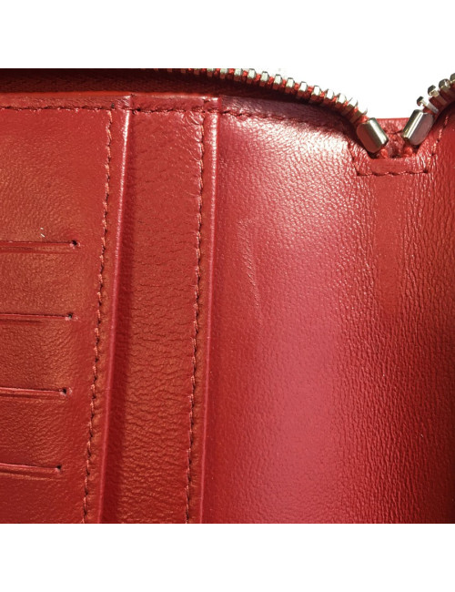 Compagnon CHANEL cuir matelassé rouge