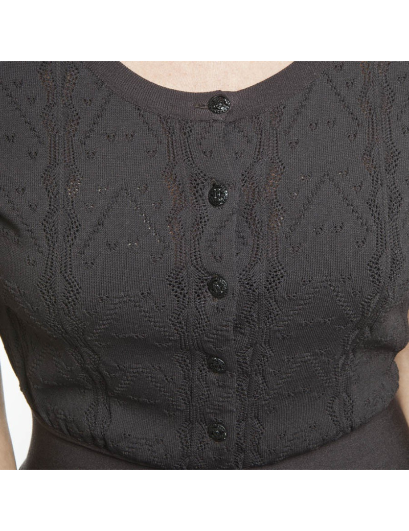 Dress CHANEL dark brown t 44