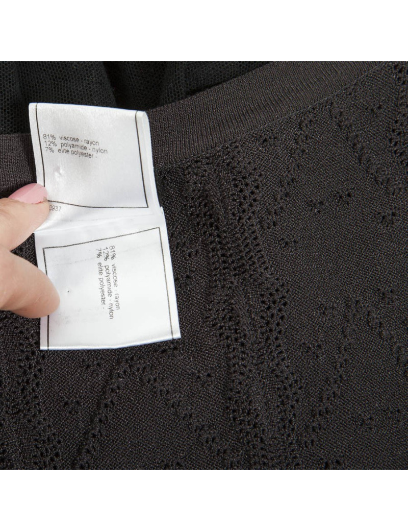 Dress CHANEL dark brown t 44