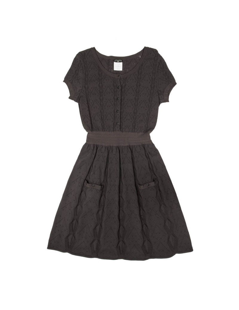 Dress CHANEL dark brown t 44