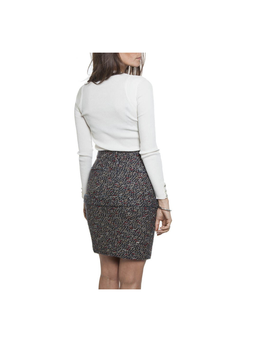 Jupe CHANEL T 36 FR en tweed 