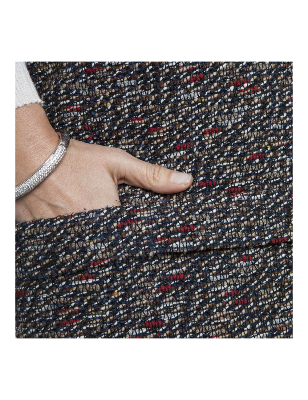 Jupe CHANEL T 36 FR en tweed 