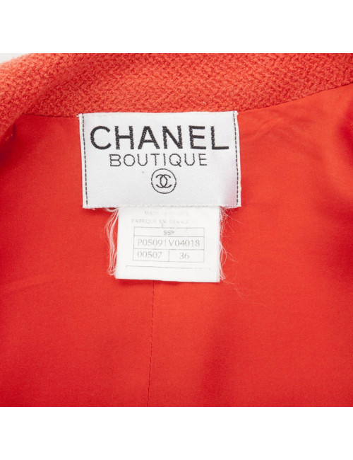 Veste courte CHANEL orange