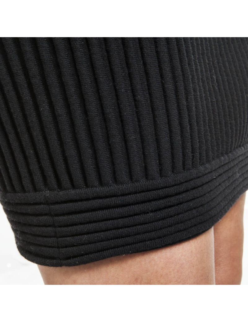 CHANEL T36 black cotton dress