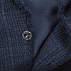 CHANEL T 40 en blue tweed jacket night