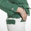CHANEL T 36 jacket and pants green and white together