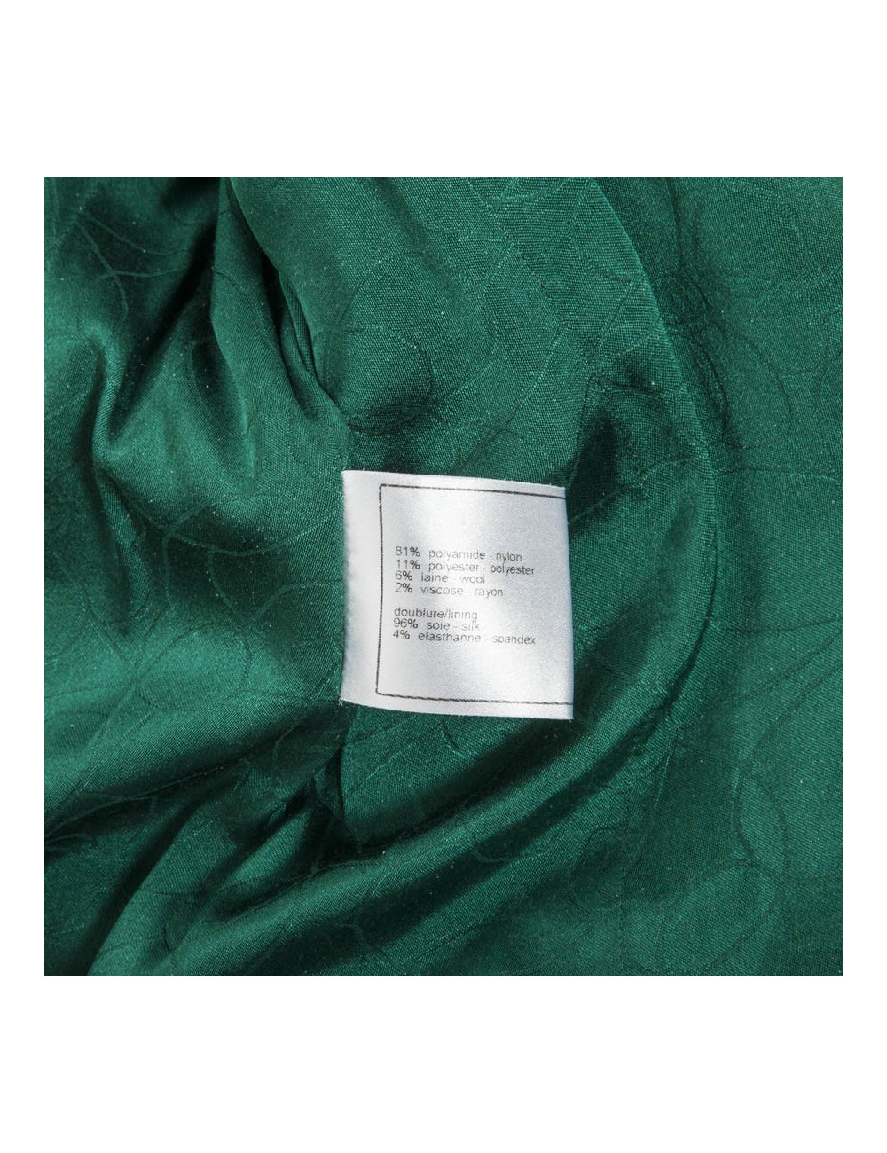 CHANEL T 36 jacket and pants green and white together