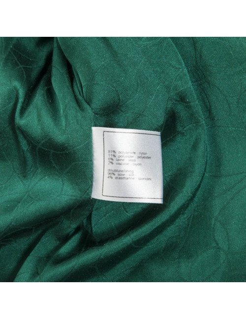 CHANEL T 36 jacket and pants green and white together