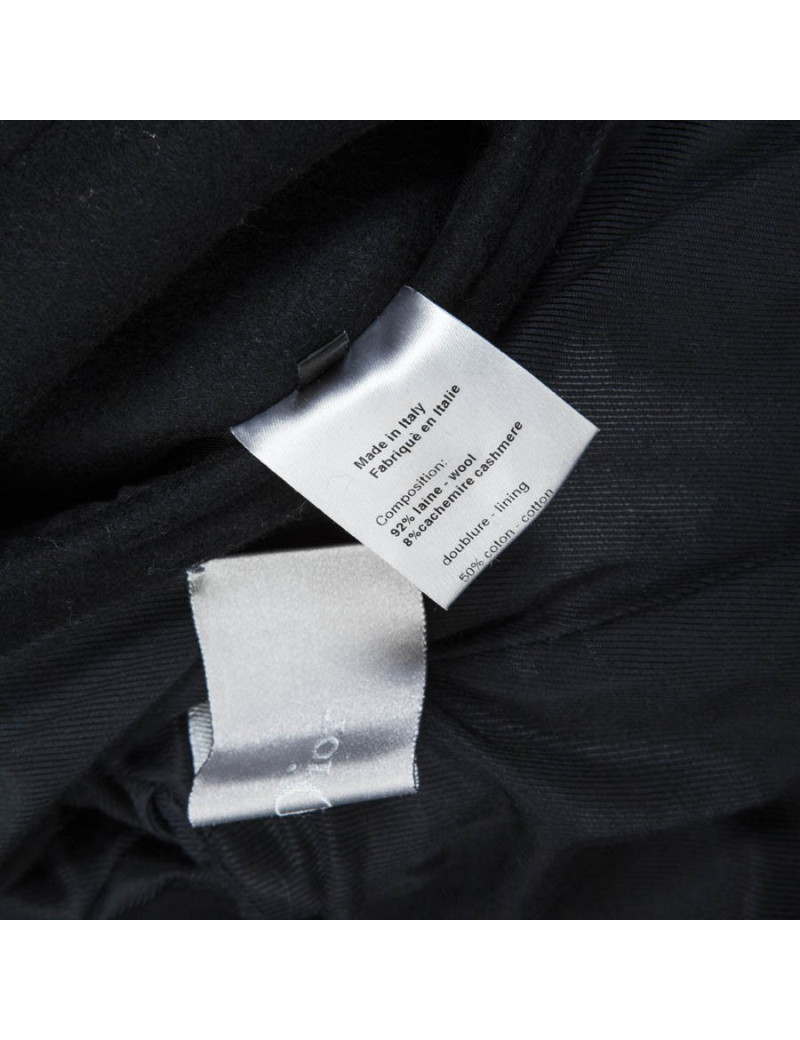 Veste militaire noir  DIOR  en feutrine T 40 fr