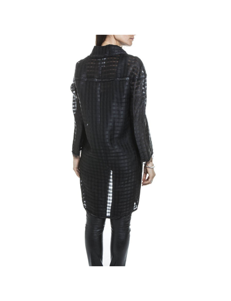 Long jacket CHANEL t 38 in organza