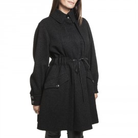 Manteau CHANEL T 38 fr en tweed noir