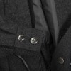 CHANEL coat in black tweed wool size 38/40FR