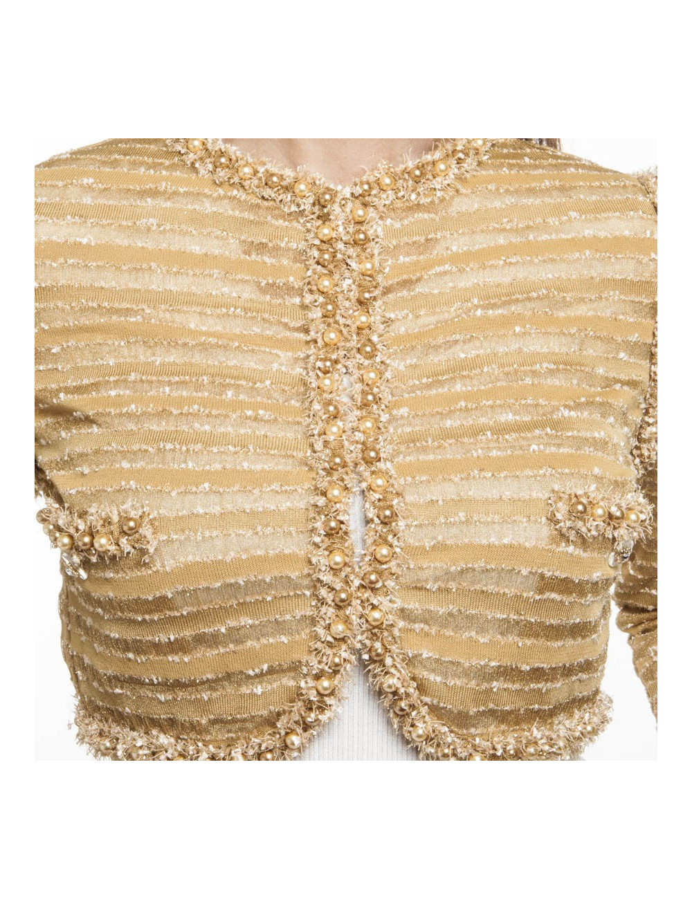  CHANEL Dubaï cruise collection golden bolero size 38EU