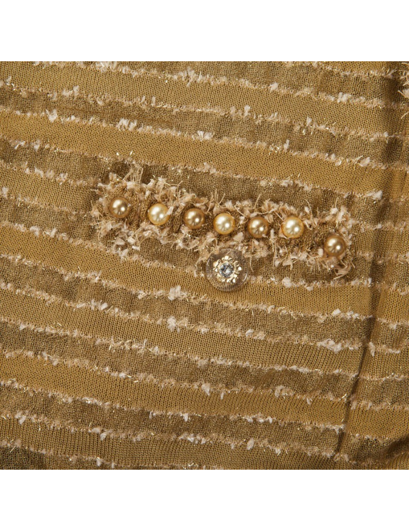  CHANEL Dubaï cruise collection golden bolero size 38EU