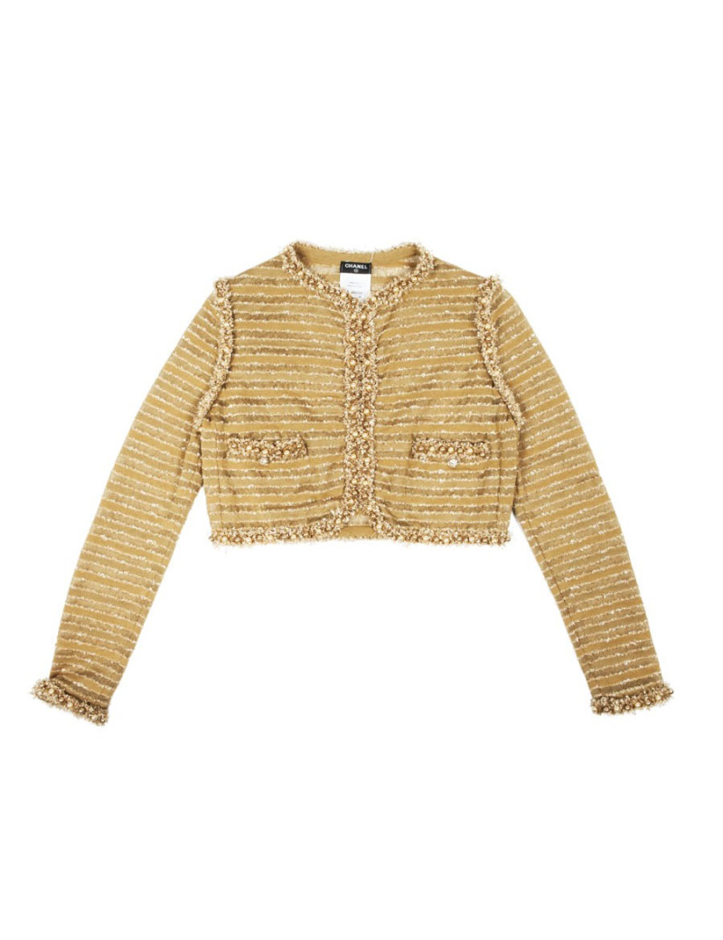  CHANEL Dubaï cruise collection golden bolero size 38EU