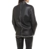 CHANEL jacket in black lambskin leather size 42FR