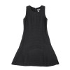 Black CHANEL T 36 FR cotton trapeze dress