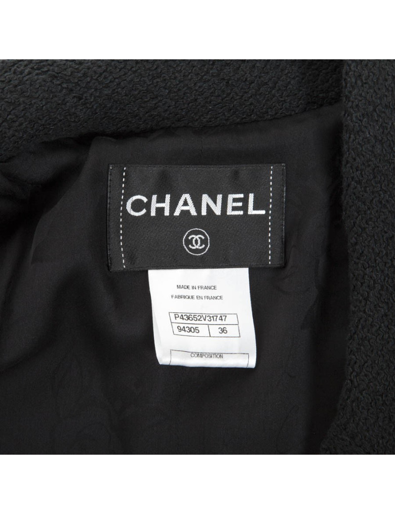 Veste courte CHANEL T 36 noire